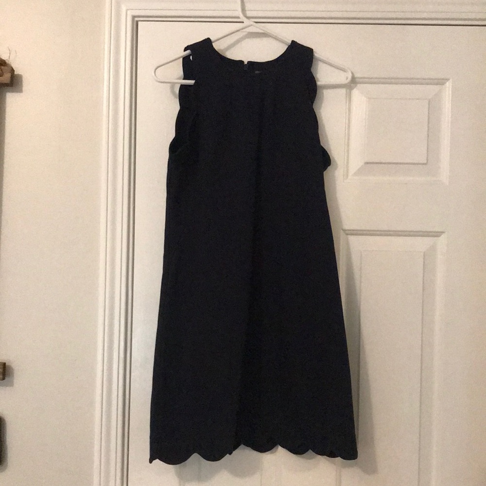Vince Camuto scalloped detail dress